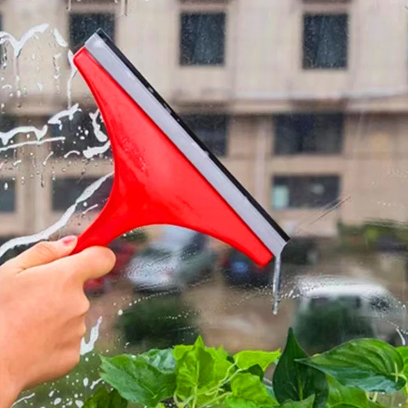Bathroom Squeegee for Shower Doors Shower Squeegee for Glass Doors Window and Car Glass Cleaner，Cleaning Tool Handle Glass Cleaner Window Rubber Squeegee 