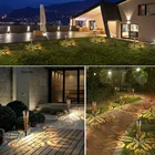 Metal Large Solar Panel Outdoor LED Lights Solar Energy IP65 Waterproof Solar Path Courtyard Light