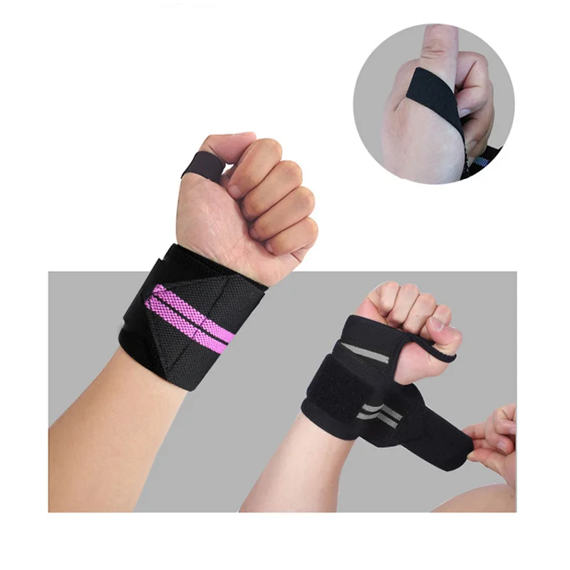 Men Women Sports Gym Support Wrist Wrap Guard Brace Bandage Strap Wristband 