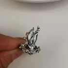 Ring Hot Selling Retro Creative Crystal Bunny Ring Big Ears Bunny Ring Open Ring