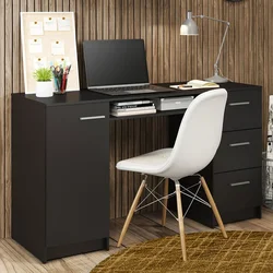 Factory Price Wooden Computer Desk Home Office Table Study Writing Desk Workstation Desk with storage shelf
