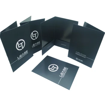 China factory Printing A4 A5 Paper/Document Presentation File Folders Custom Logo for File and Business Folders with Pockets