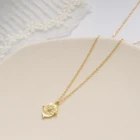 925 Silver 2021 Hot Sell Amazon Ins Custom 925 Sterling Silver 14K Gold Lucky Necklace For Women