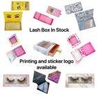 Private Lashes Boxes OEM Custom Private Label Paper Box Logo Eyelash Packaging Empty Acrylic Box Lash Cases