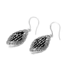 Earrings Antique Accessory Earring Fashion Accessories Bohemian Carved Jewelry Ethnic Earrings Fashion Metal Bead Hollow Out Antique Silver Earrings For Women