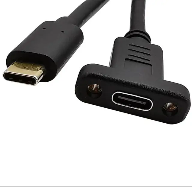 Regelmatig schrijven zweep 0.3m Type-c Usb 3.1 Male Connector,With Micro Usb Female Mini Usb Female  Extension Cable With Screw Panel Mounting Holes - Buy C Type Cable,Type C  Adapter,Type-c Product on Alibaba.com