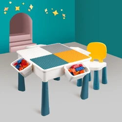 Learning Table Game Toy Block Building Tables, Blocks Table, Building Blocks Toys Desk