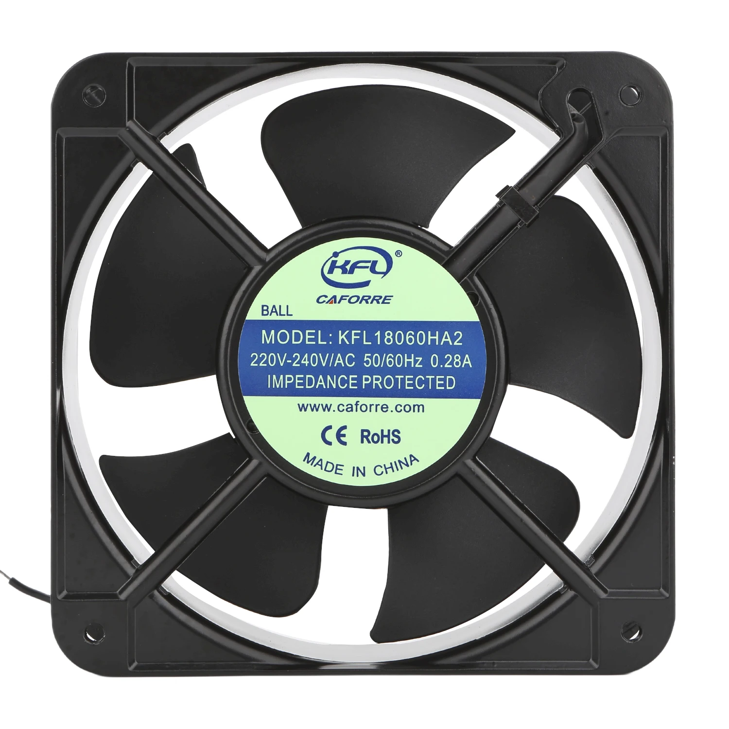 Cooling Ventilation Axial Fan, 115V, 230V, 380V, 180x180x60mm - detail 2