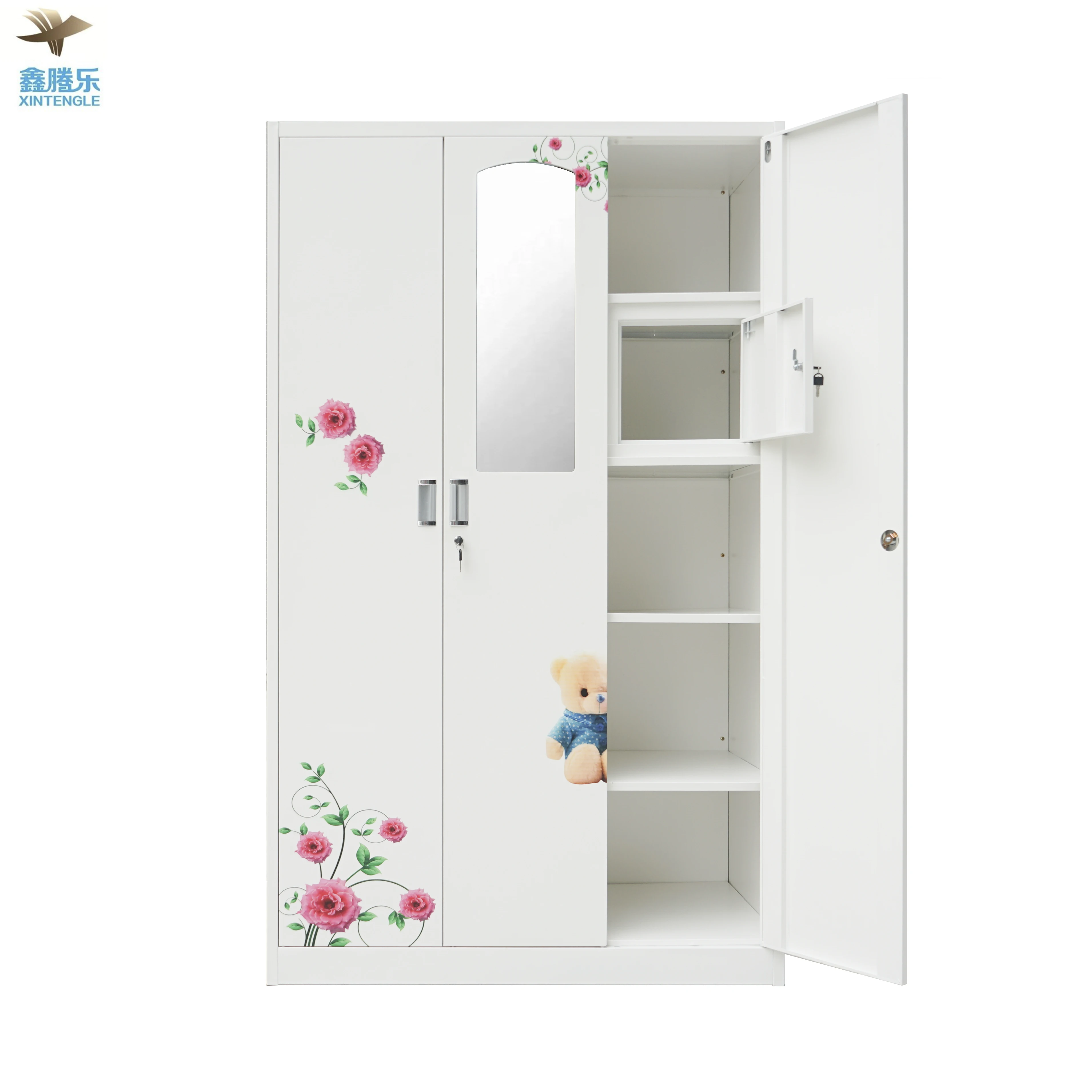 Fantastic Custom Fitted Tall Collapsible Wardrobe Portable Bedroom Furniture with Shelves Discounted Customizable Closet