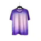 Shirt Short Sleeves Shirts 2022 New Arrivals Faux Sublimation Bleach Shirt DIY Logo Short Sleeves Polyester T Shirts