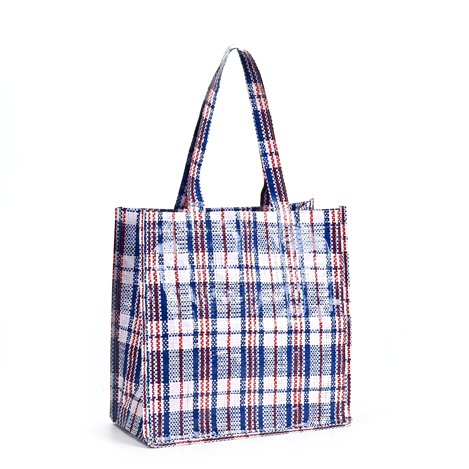 Customized Printing Reusable pp Woven Heavy Duty Laminated Polypropylene Woven Shopping Tote Bag with Double Handle details