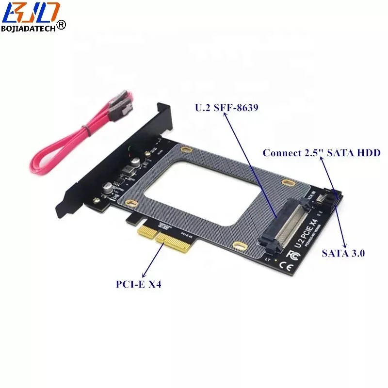 15cm, R27SF QJJ U.2 NVMe SSD to PCI-E 3.0 x4 SFF-8639 NVMe PCIe Extension Data Cable High Rate Transmission R27SF 8G/BPS U2 Extender 
