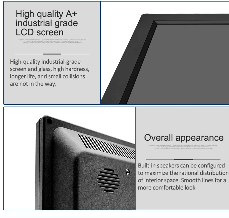 10.1 Inch Industrial Screen Open Frame Plastic Case Wall Mount IPS1280*800 Display Industrial Grade Lcd Monitor