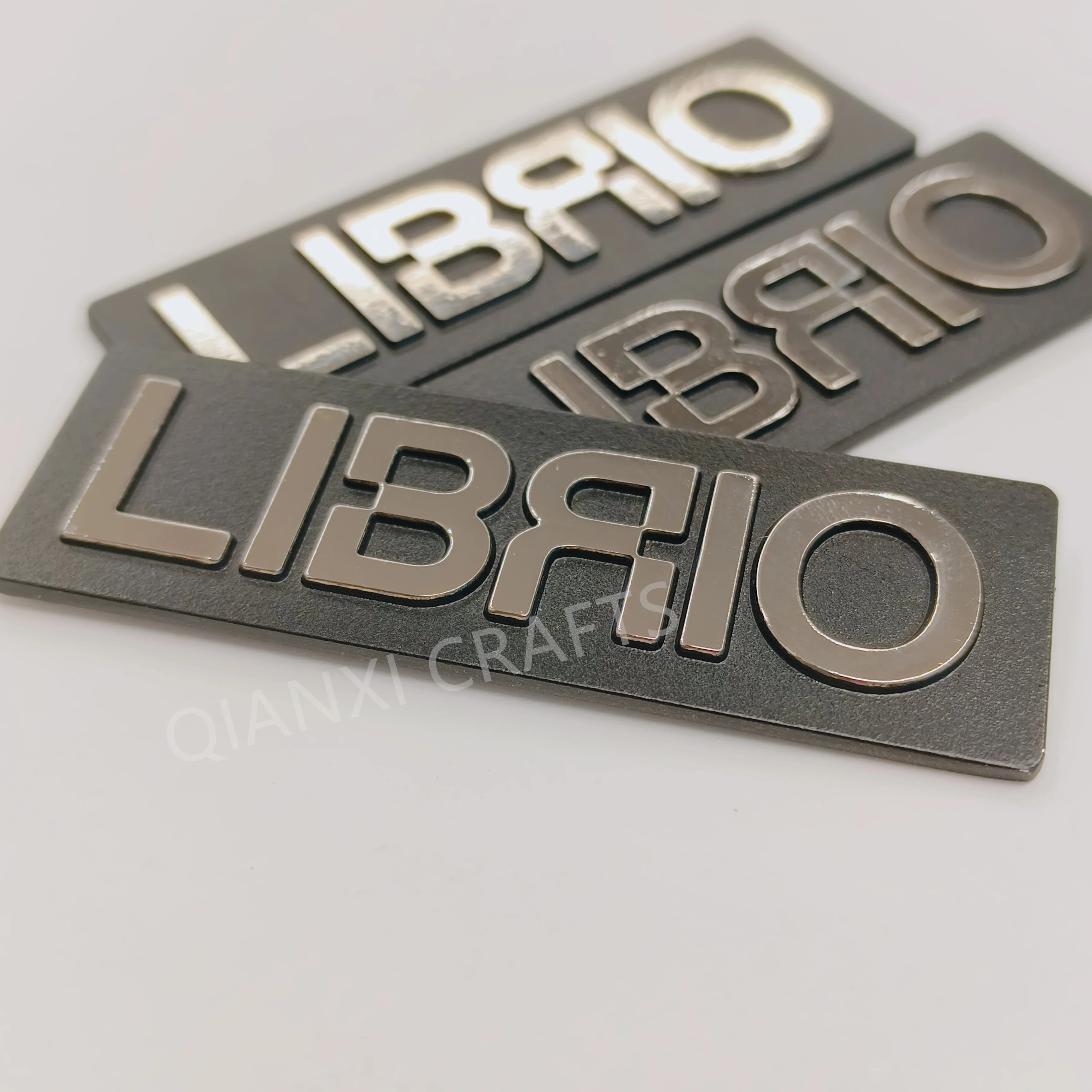 product customized logo sign nameplate label pin button badge blank zinc alloy brushed metal nameplate-2