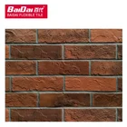 Flexible Tiles Bendable Clay Facing Brick Rugged Antique Brick Exterior Wall Flexible Clay Tiles For Villa