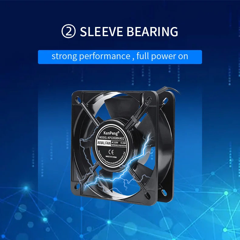 Axial Fan, 135mm, 120/230/380vac, 13538, 135x135x38mm - detail 10