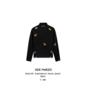 Jacket 13DE MARZO 2021 New Design High Quality Denim Jacket Butterfly Embroidered Denim Jacket 13demarzo