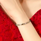 925 Silver Jewelry Beige Girls Latest Crystal Stone Bling Bracelet