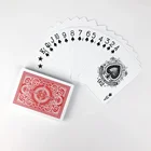 100% Poker High Quality Custom Printing 100% Plastic Waterproof Texas Hold'Em Playing Cards Poker For Casino