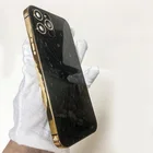 Accept Customized Newest Mobile Phone Replacement Housing Frame Bezel 24K Gold Platted Phone Housing