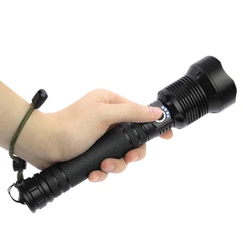 Waterproof strong light night vision lumen torch P70 led outdoor camping emergency portable rechargeable electric flashlight