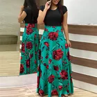 Print Clothes Popular Spring Slim Print Color Matching Dress Summer Clothes Ladies