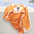 Hooded Towel Towels Hooded Baby Towel Corgi Natural Cotton Soft And Absorbent Bath Towels With Hood For Babies