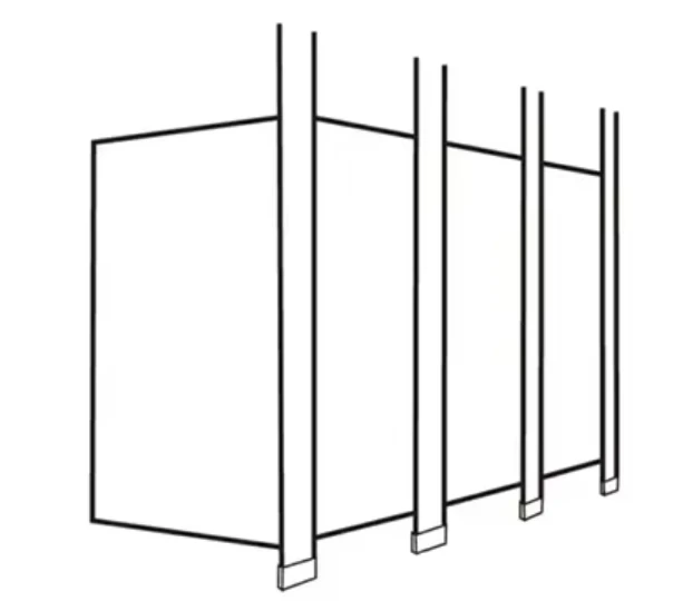 Modern Commercial Waterproof HPL Board Bathroom Toilet Partition supplier