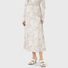 Skirts Women Fashion Retro Casual Custom A-line Elegant Stretch Printed Long Skirts