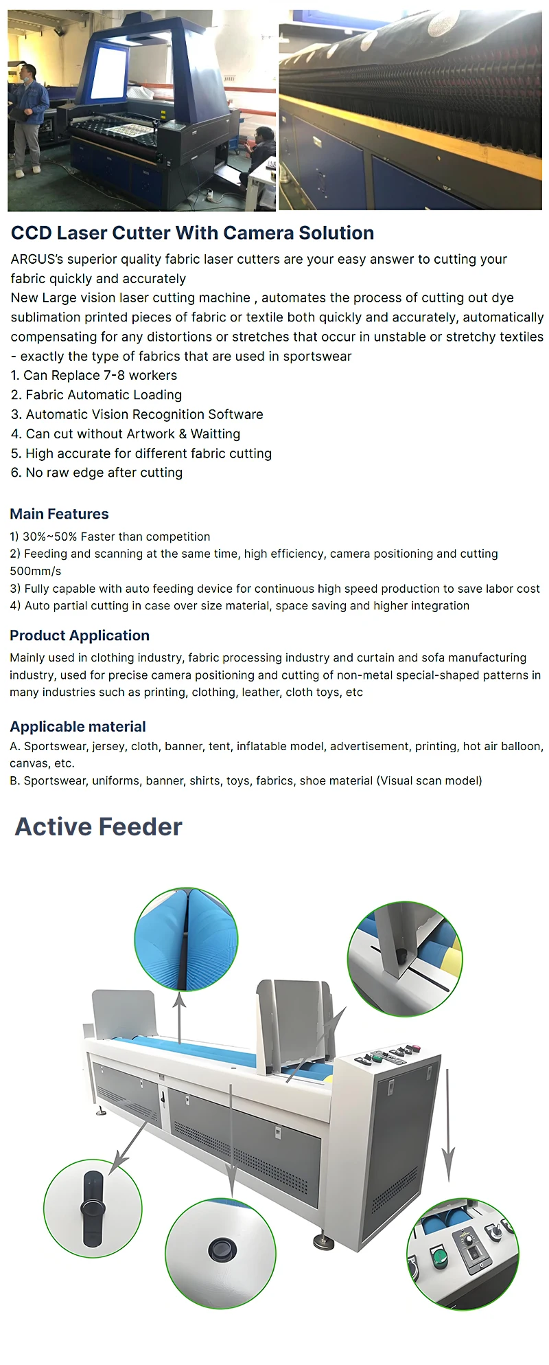 High-Speed 100W CCD Laser Label Cutting Machine CNC 1610 Fabric Laser Cutter for Rubber Supports AI BMP PLT Formats Gantry Type