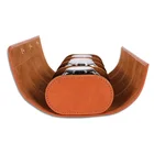 Watch Roll Custom Top Vintage Detachable Brown Genuine Leather Watch Roll Case