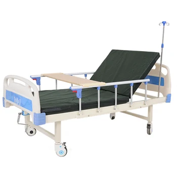 Hot Sale Best Price Abs Bedhead Medical Equipment One Crank Manual Patient Hospital Bed