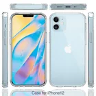 High Case Crystal TPU PC Acrylic High Clear Transparent Shockproof Phone Case For Iphone 12