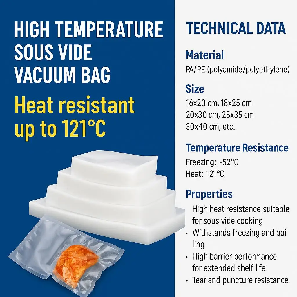 Customized Size Smooth Plastic Seal Bag Microwave & Freezer Safe Transparent Sushi Noodles Saver for Kitchen Storage - detail 11