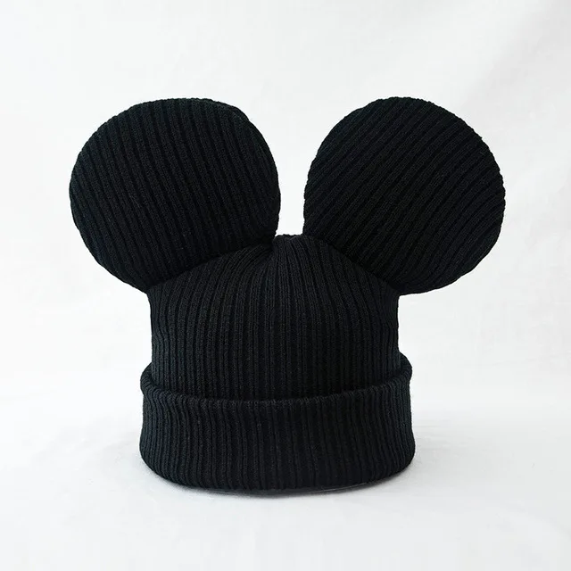 Winter Knitted Mouse Ear Beanie Hat 