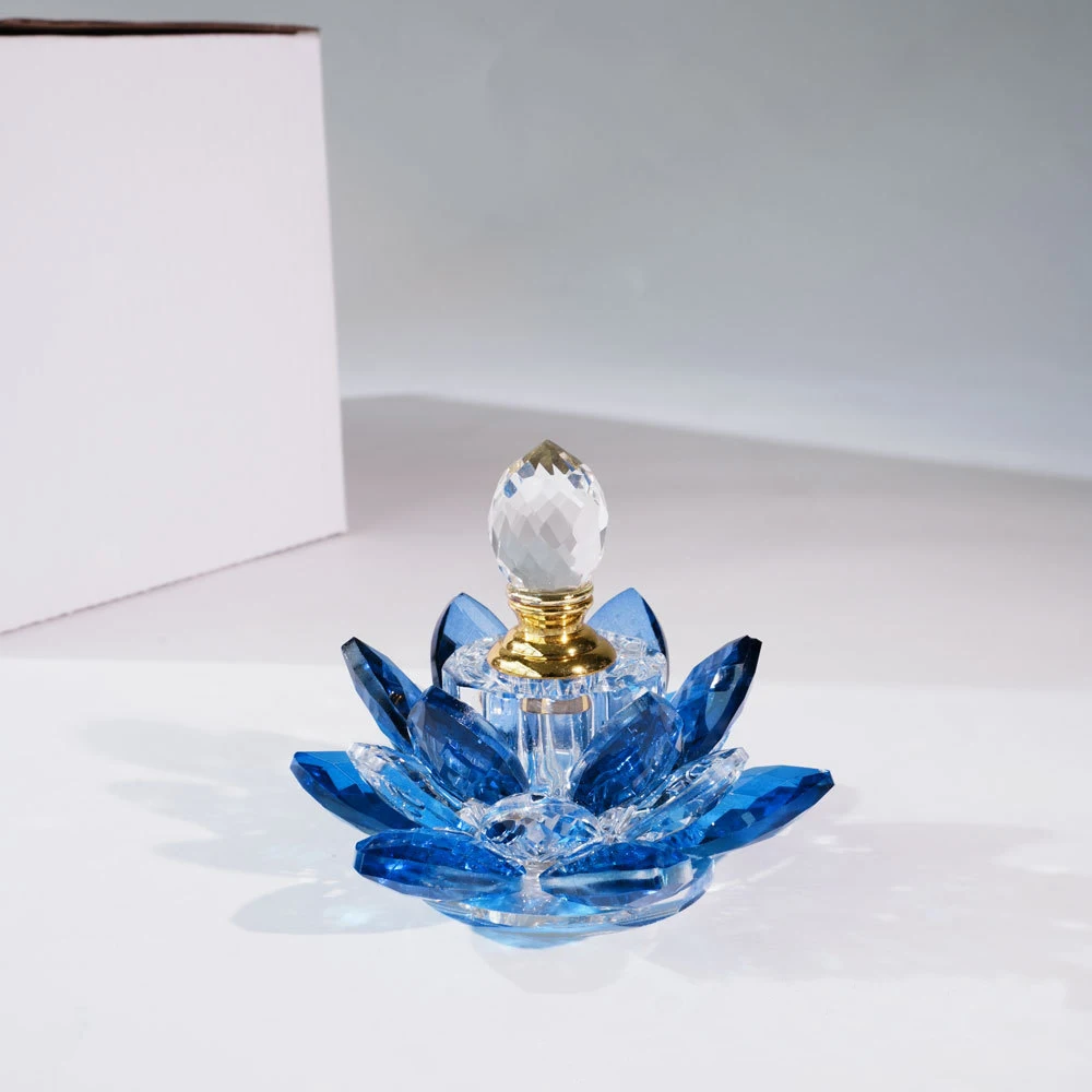product pujiang factory lotus flower essential oil dropper bottles fancy 3ml crystal perfume bottle customized logo for lady gift-8