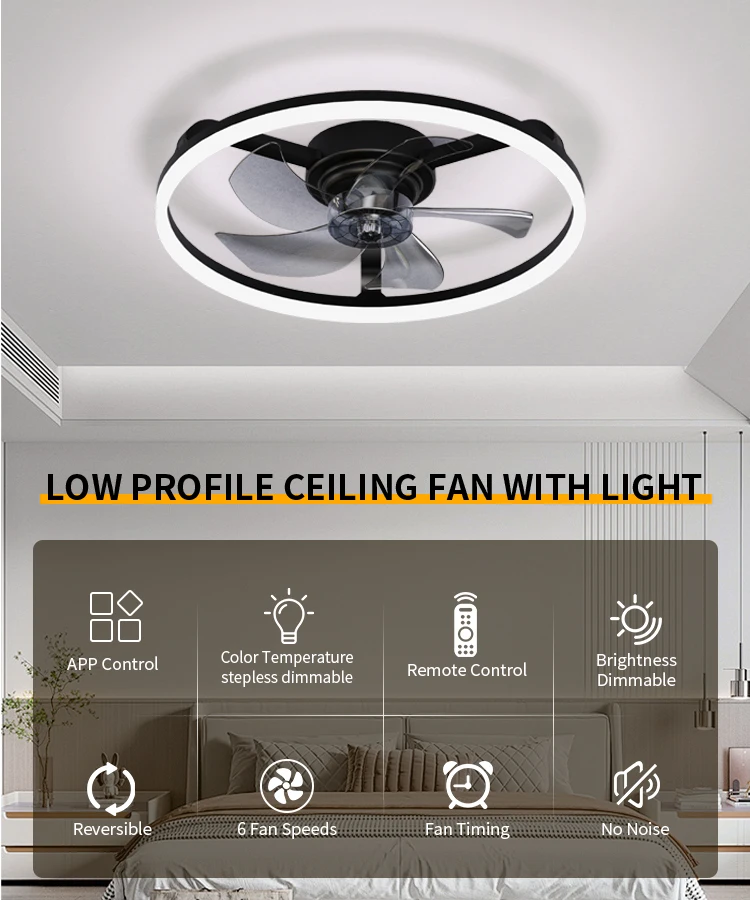 Ceiling Fan, LED, 3000-6500K, BLDC - detail 2