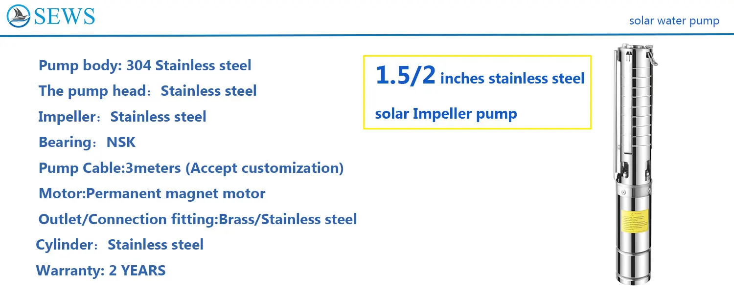 OEM 400W DC24V Submersible Fountain Pump Stainless Steel Good Quality Water Fountain DMX Pump manufacture
