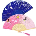 Bamboo Fan Bamboo Wholesale High Quality Custom Hand Held Printed Bamboo Folding Hand Held Fan