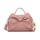 Unique Design Luxury Women Soft Pu Leather Shoulder Crossbody Handbags Bowknot Messenger HandBags For Lady