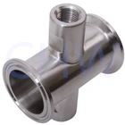 Sanitary Stainless Steel High Quality Tri Clamp 1.5 In. X 2 FNPT 14 In SS304 SS316L Manflod DIN SMS ISO 3A BPE IDF AS BS