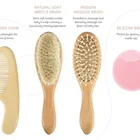 Baby Brush And Comb Set Professional Free Sample Approved Baby Hair Wooden Brush Baby Comb And Brush Set