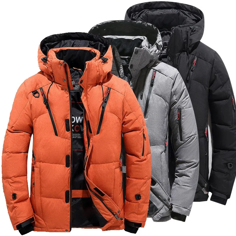 Amazon Essentials Men's Mid-Length Hooded Puffer