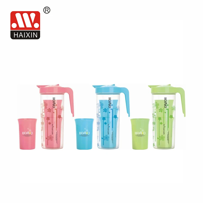 HaiXing high quality factory price in alibaba supplier food grade plastic water kettle pitcher water jug for houseware