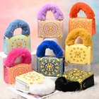 Purses Designer Handbag Luxury Leather Hand Bag Ladies Fur Handle Purses And Handbags For Women