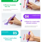 12pcs/set Art Permanent Painting Metal Glass Acrylic Marker Acrylic Paint Pen