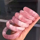 Jewelry Pink Rose Quartz Bangles Fashion Jewelry Women Bangles