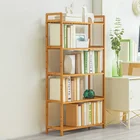Wooden Popular Modern Design Simple Design Wooden Adjustable Bookshelf Bamboo Book Organizer
