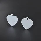 Heart Tags Tag Tag Double Side Heart Shaped Pet Tags Printable White Sublimation Aluminum Dog Tag