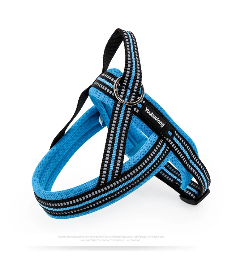 Soft Vest Neck Chest Adjustable Reflective Light weight Harness Anti-Twist Pet Lead Combo Dog Collar Leash And Harness Set